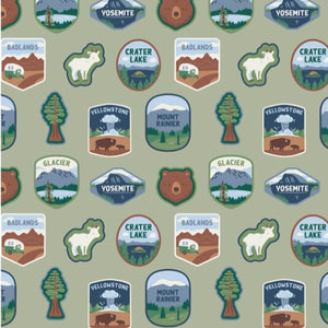 Up Close View of National Parks Patches