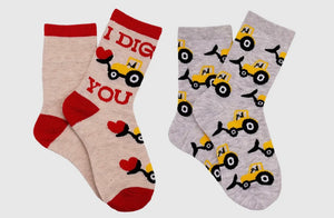 Boys Valentine's Socks - Set of 2
