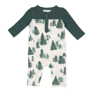 Forest Waffle Romper